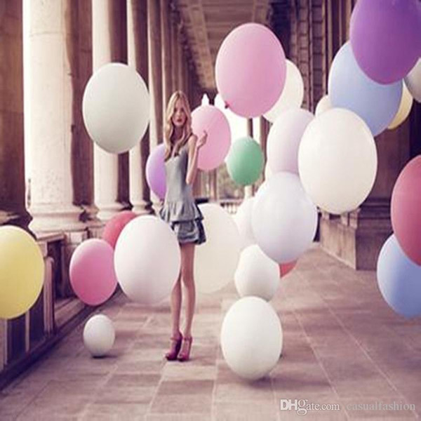 50Piece/Lot Colorful Big Ballons Valentine's Day Romantic Ballons Wedding Party Bar Decoration Photo Photography Children Gift Free Shi