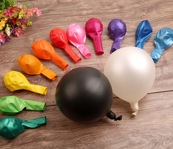 Free Shipping 100pcs /pack 2.8g Helium Thickening Pearl Latex Balloons Happy Birthday Wedding Party Decoration Balloon