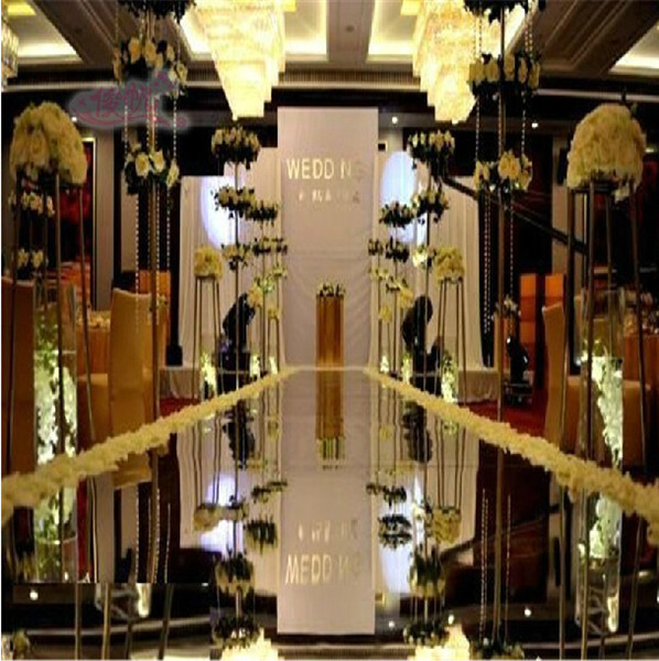 1.2m X 20 m/roll Fashion Silver Mirror Carpet Aisle Runner For Wedding Party Backdrop Decoration Supplies