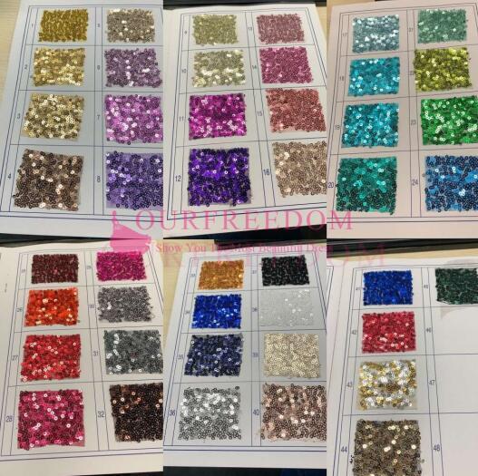 Sparkly Maxi Color Sequins Sample For Wedding Decorations