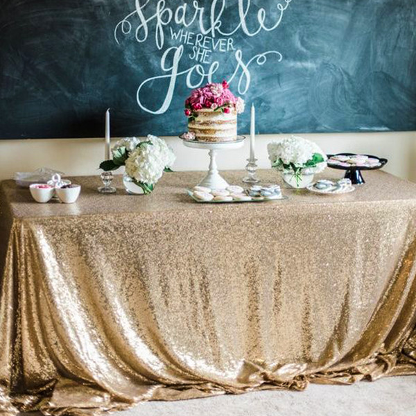 3M hot sell Table cloth Square Table Cover long for Wedding Party Decoration Tables sequins Table Clothing Wedding Tablecloth Home Textile