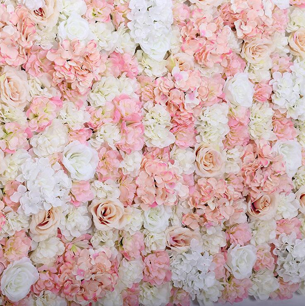 ARTIFICIAL FLOWER WALL 60X40CM ROSE HYDRANGEA PANEL WEDDING BACKGROUND BACKDROP For Wedding Party Decoration Supplies customer