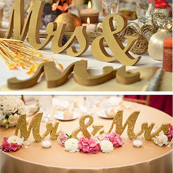 Wedding Letters Mr Mrs LOVE' Wooden Letters Wedding Top Table Sign Gift Decor White New