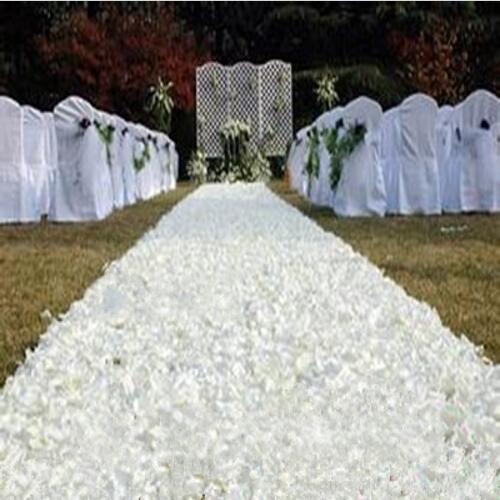 10m/lot 1.4 m Width Romantic White 3D Rose Petal Carpet Aisle Runner For Wedding Backdrop Centerpieces Favors Party Decoration Supplies