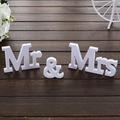 3 pcs/set Wedding Decorations Mr & Mrs Mariage Decor Birthday Party Decorations White Letters Wedding Sign