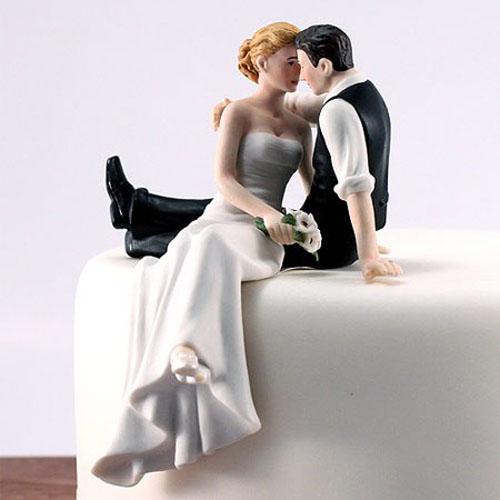 Romantic Bride Groom Cake Toppers Wedding Cake Decorations Supplies Resin Figurine Wedding Party Decorations Free Shipping