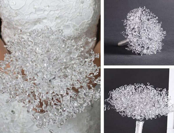 20pcs 30cm Crystals Garland For Bouquets Wedding Brida Hair Venue Decoration New