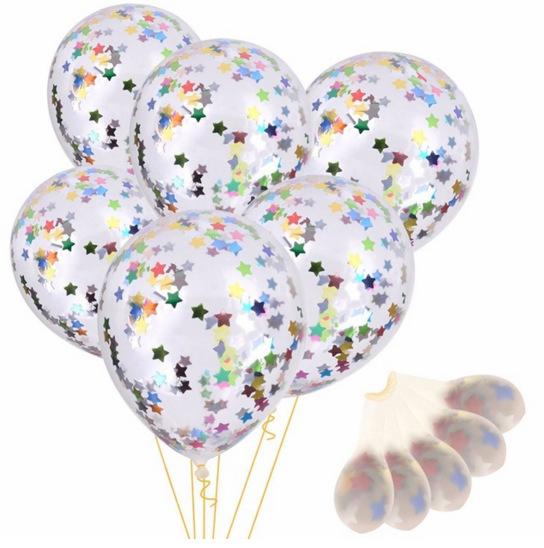 Wedding Supplies Colorful Balloons Dancing Party Events Decorations Prom Party Event Beautiful Color Heart & Coloured Stars Free Shipping