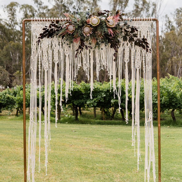 Macrame Wedding Decoration for Reception Boho Fiber Curtain Wall Hanging Macramé Handwoven Backdrop Bohemian New Arrival NB705