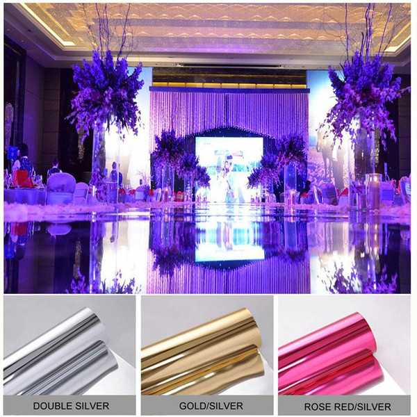 Double Side Wedding Party Carpet Aisle Runner Decoration Silver/Gold/Rose red/Purple/Fuchsia Wedding Carpet for Party