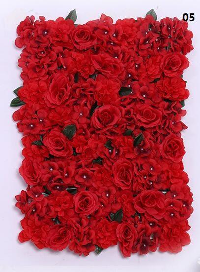 flower wall Silk rose tracery wall encryption floral background artificial flowers creative wedding stage WT055