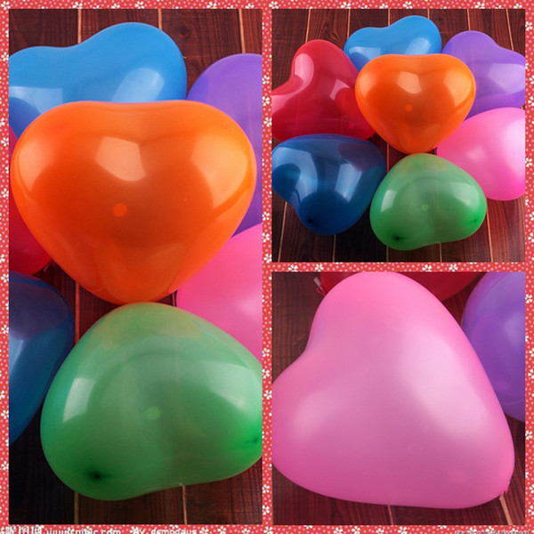 100pcs 12 Inch 1.5g Latex Heart Balloon For Wedding Christmas Birthday Baby Shower Party Home Hotel Decoration Supplies Wholesale Cheap