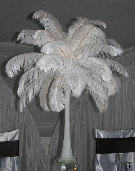 Natural White Ostrich Feathers Plume Centerpiece for Wedding Party Table Decoration Free Shipping (Many Sizes for You To Choose)