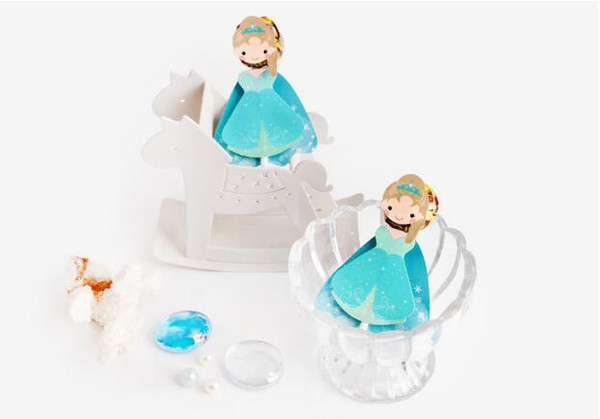 48pcs/lot cartoon character mermaid cinderella snow white lollipop decoration party wedding candy wrap Children graduation day gift