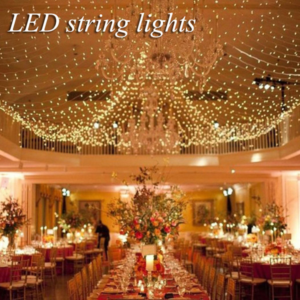 Wedding Decorations Outdoor Indoor Festival String Lights 4M 6m net LED Colorful String Lights 220v 110v Christmas String New Year lighting