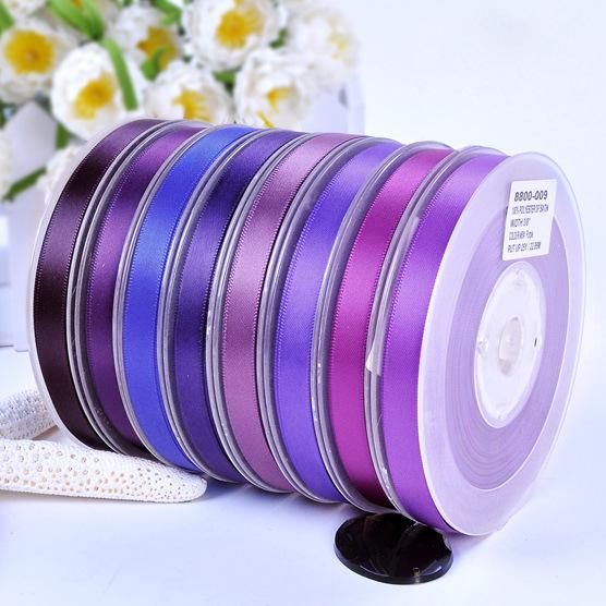 Free shipping 1 inch 25mm Double Face DIY Polyester Satin Ribbon for wedding/Bridal accessory 100 yards per roll