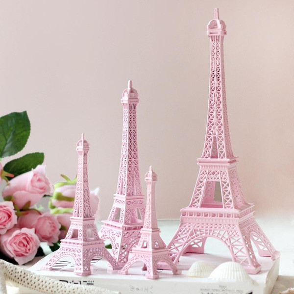 2015 New Romantic Pink Paris Eiffel Tower model Alloy Eiffel Tower Metal craft for Wedding centerpieces table centerpiece