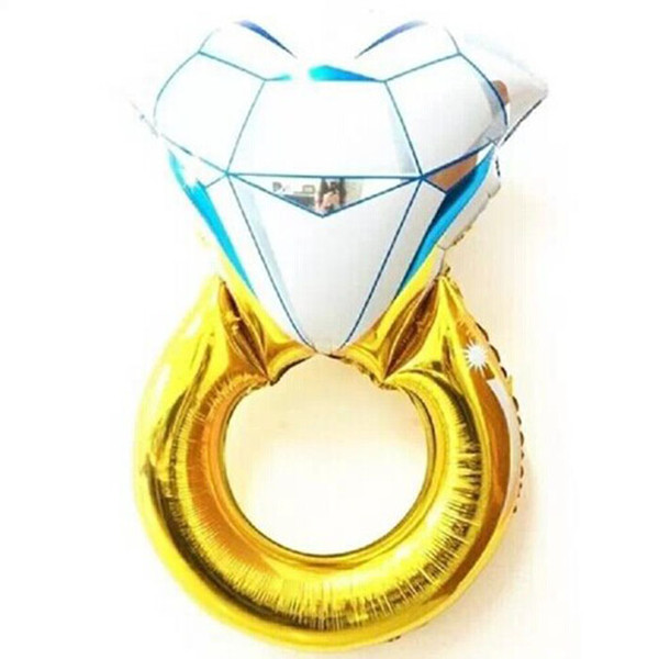 43 Inches Funny Big Diamond Ring Balloon 2015 New Fashion Party Wedding Decorations Diamond Ring Balloon Make a Proposal Wedding Gifts