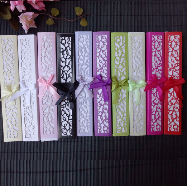 personalized silk hand fans with laser cut boxes Free 50pcs lot wedding favors bridal shower souvenir