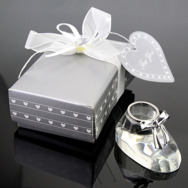 Baby Party Decoration Crystal Baby Shower Decoration Cute Prince Princess Baby Shoes Wedding Party Favors Accessory Supplies