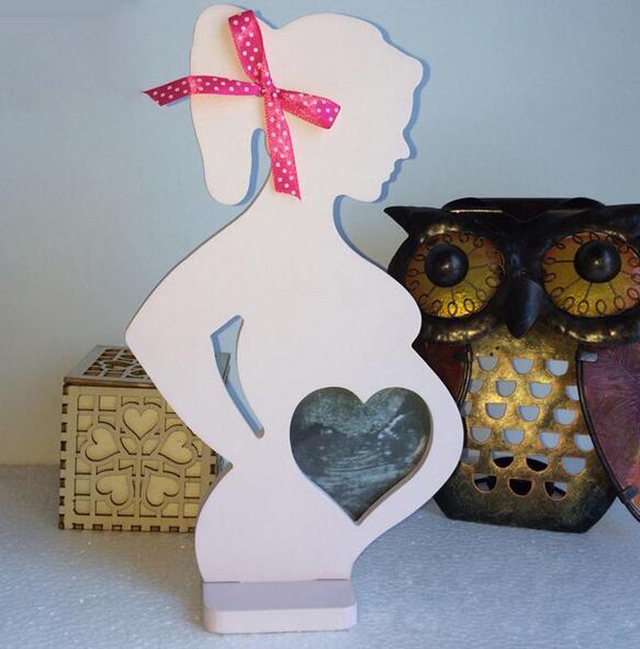 15*26.2*0.9cm Wooden frames for pregnant women new wedding supplies wedding props ornaments decorations WT26