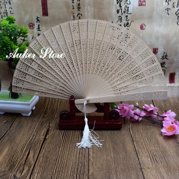 Personalized Sandalwood Folding Hand Fans Customlized Wedding favors Gift Fans with Tassel Party Giveaways+DHL Free Shipping