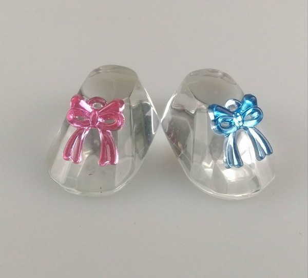 Baby Shower Decorations Crystal Baby Shower Favors Gifts Cute Baby Shoes Pink and Blue Wedding Party Favors Supplies