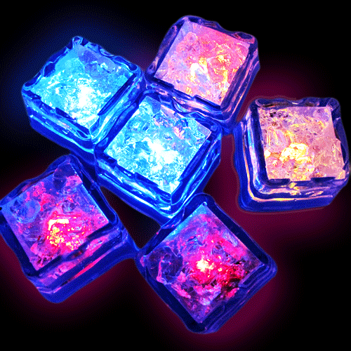 Hot selling Wedding supplies Luminous ice LED fluorescent transparent acrylic Colorful flash induction lanterns KTV bars