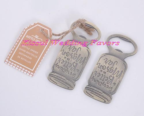 (20 Pieces/lot) Farmhouse-inspired wedding and Bridal showers favors of Mason Jar Bottle Opener For Party Favors