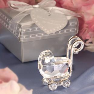 Baby Shower Decorations Crystal Carriage Favor Gifts Kids Birthday Party Favors Baptism Baby Shower Return Gifts