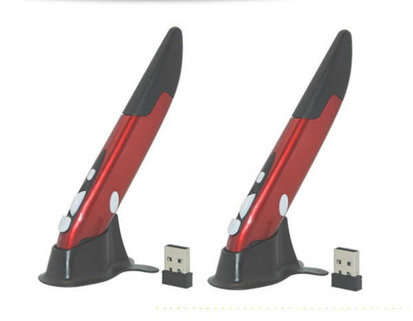 2.4G wireless mouse pen personality creation vertical pen mouse computer stylus mouse with detail gift box