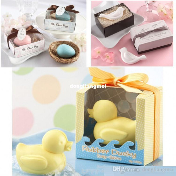 Wedding Gifts Wedding Favors Duck Birds Love Toilet soap Wedding Supplies Gift box Packaging for party gift #Z508