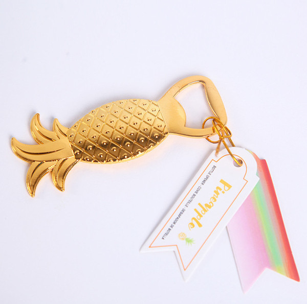 2018 Pineapple Bottle Opener Wedding Reception Birdal Shower Party Favors Beer Cap Opener Kitchen Tools Accessories