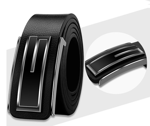New Fashion Mens Business Belts Luxury Ceinture Buckle Genuine Leather Belts For Men Waist Belt with gift box in good price