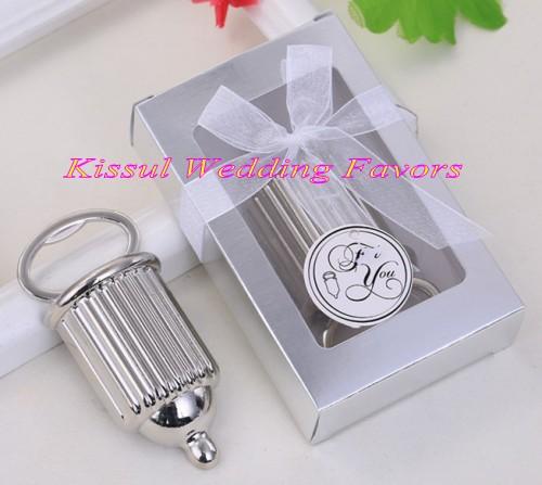 (20 Pieces/lot) Metal Wedding Favors of Baby Bottle Design bottle opener for silver wedding and Baby shower party favors