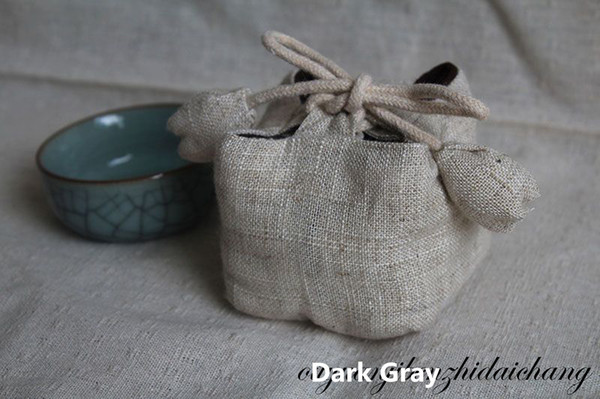 Retro teacup bunch pockets Plus cotton thickening wedding rebate gift bag Storage bag small bag