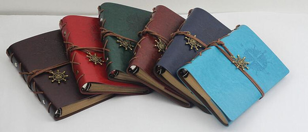 Wholesale Vintage PU Leather A6 Travel Journal Travelling Diary Book Notepads Notebook Fans Collection Best Gift For Kids Students