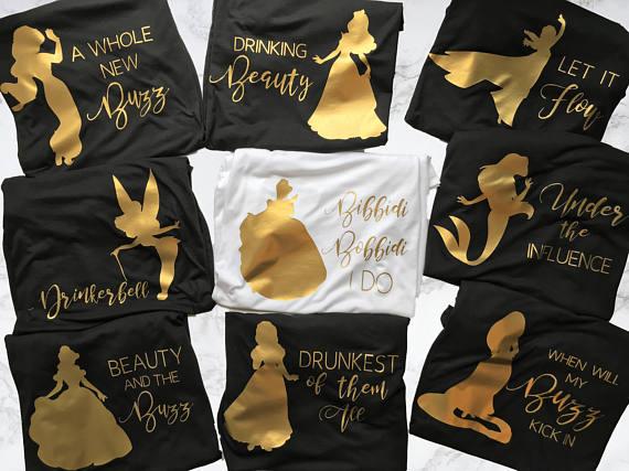 personalized bride princess Bridesmaid wedding tank tops singlets Bachelorette tanks t shirts gift bridal party favors
