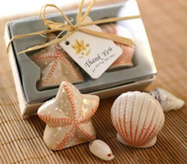 Ceramic Salt Bottle Tools Pepper Shaker Wedding Favors And Gifts For Guests Souvenirs Decoration Event & Party Supplies
