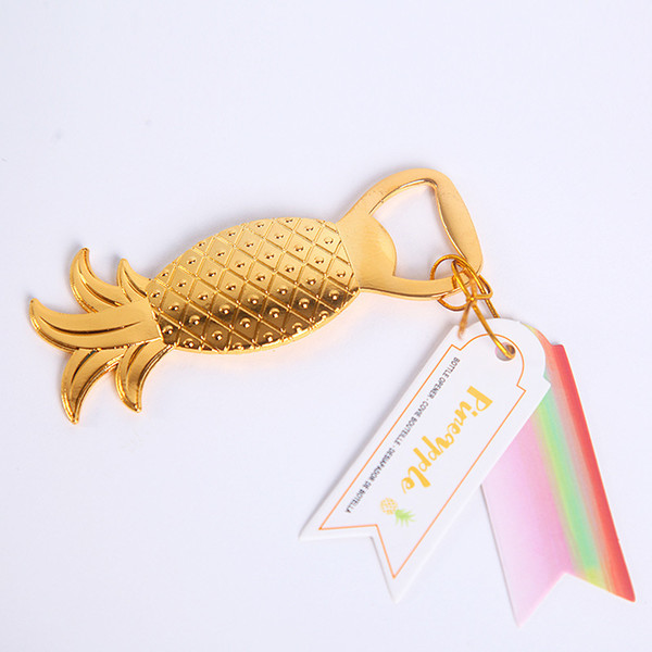10pcs/lot Classic Creative Wedding Favors Party Back Gifts for Guests Pineapple Beer Bottle Opener Decorations Hot Selling