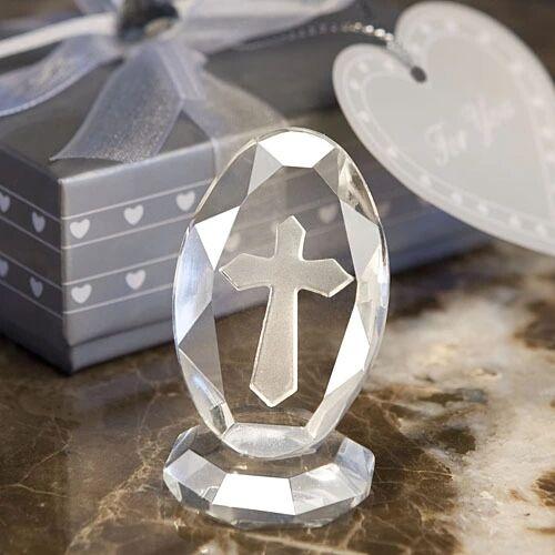 10pcs/lot Crystal Cross Ornament Party Favors And Gifts Wedding Crafts Decoration Guests Presents