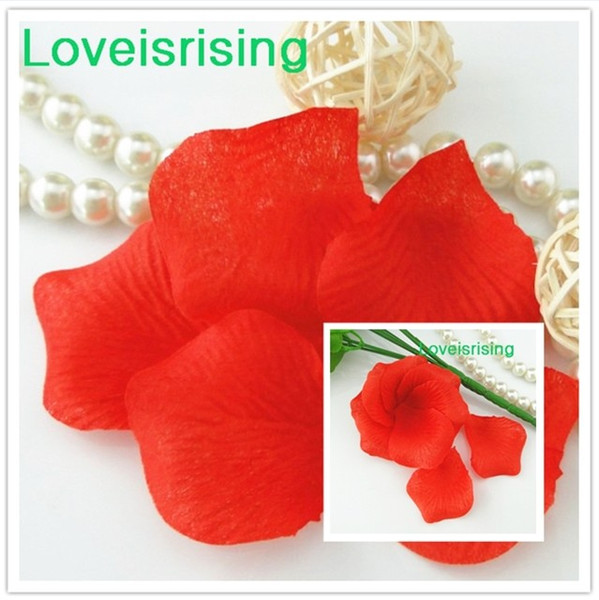 Free Shipping--10 packs(1440pcs) Red Non-Woven Fabric Artificial Rose Flower Petal For Wedding Party Favor Decor