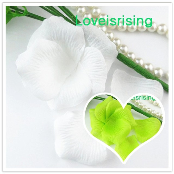 5 packs(720pcs) All White Non-Woven Fabric Artificial Rose Flower Petal For Wedding Party Favor Decor-Free Shipping