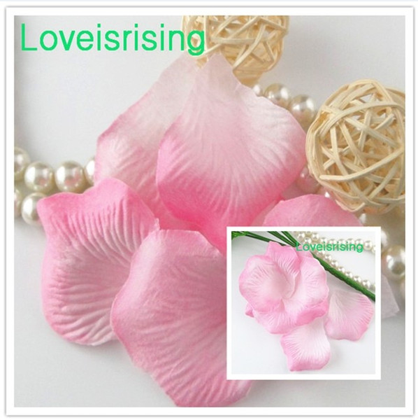 Free Shipping--10 packs(1440pcs) Baby Pink Non-Woven Fabric Artificial Rose Flower Petal For Wedding Party Favor Decor