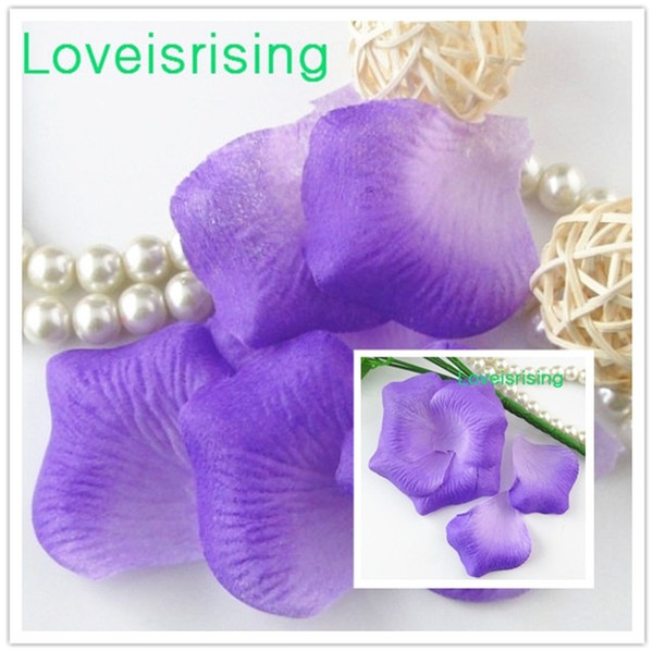 Free Shipping--10 packs(1440pcs) Purple Non-Woven Fabric Artificial Rose Flower Petal For Wedding Party Favor Decor