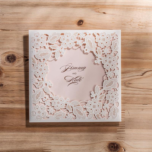 Wedding Invitations Cards Laser Cut Invitaitons Cards High Quality Paper Wedding Card Invitations Luxury Wishmade Wedding Invitations Cards