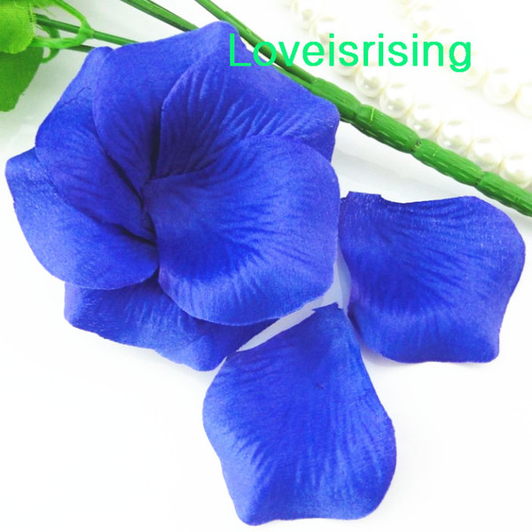 5 packs(720pcs) Royal Blue Non-Woven Fabric Artificial Rose Flower Petal For Wedding Party Favor Decor-Free Shipping