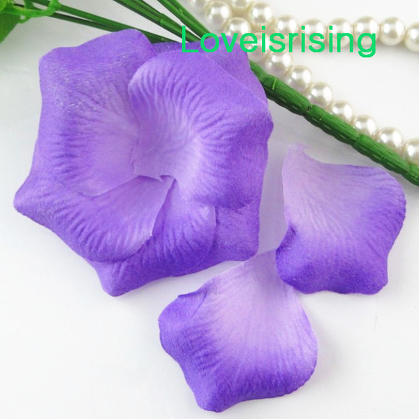 5 packs(720pcs) Purple Non-Woven Fabric Artificial Rose Flower Petal For Wedding Party Favor Decor-Free Shipping