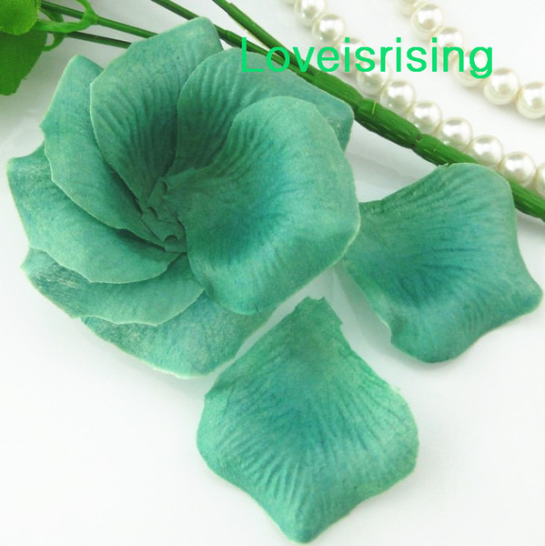 5 packs(720pcs) Green Non-Woven Fabric Artificial Rose Flower Petal For Wedding Party Favor Decor-Free Shipping