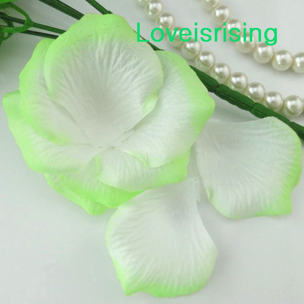 5 packs(720pcs) Pale Green Non-Woven Fabric Artificial Rose Flower Petal For Wedding Party Favor Decor-Free Shipping